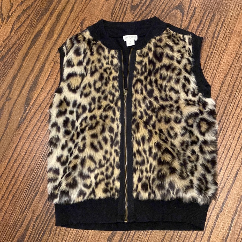 Crewcuts Faux Fur Leopard Vest